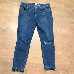 PAIGE Verdugo Crop Womens size 30 Denim Co LA Jeans w/ Distressed Details